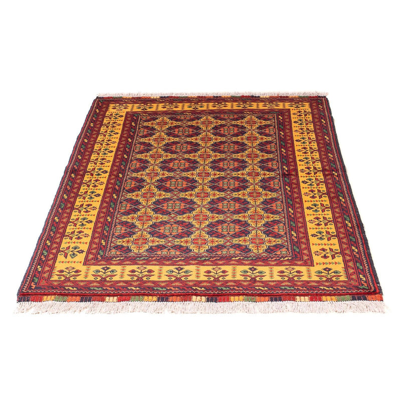 Runner Afghan Rug - Bukhara - 208 x 90 cm - multicolored