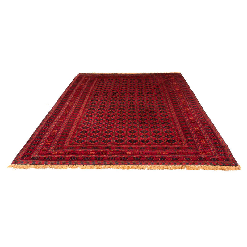Afghan Rug - Bukhara - 283 x 208 cm - dark red