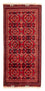 Runner Afghan Rug - 106 x 49 cm - dark red