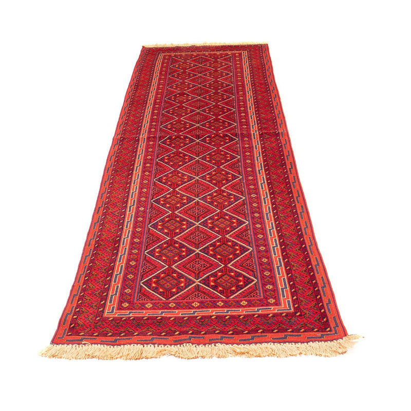 Runner Kelim Rug - Oriental - 280 x 69 cm - dark red