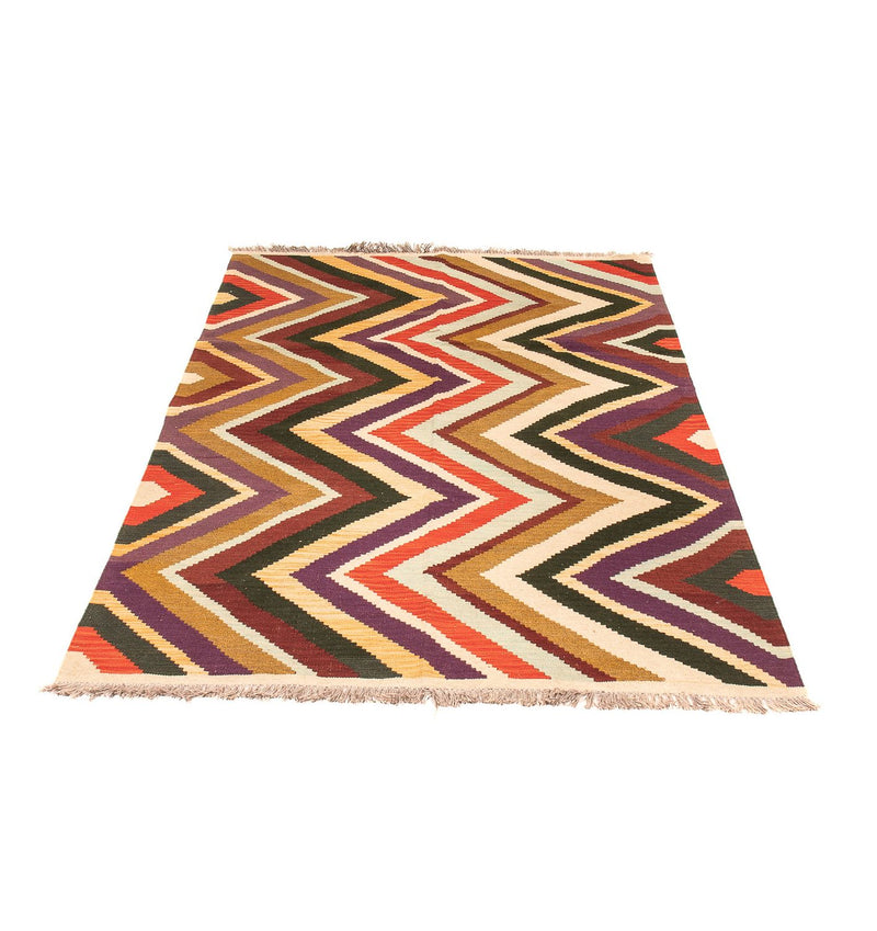Kelim Rug - Splash - 203 x 145 cm - multicolored