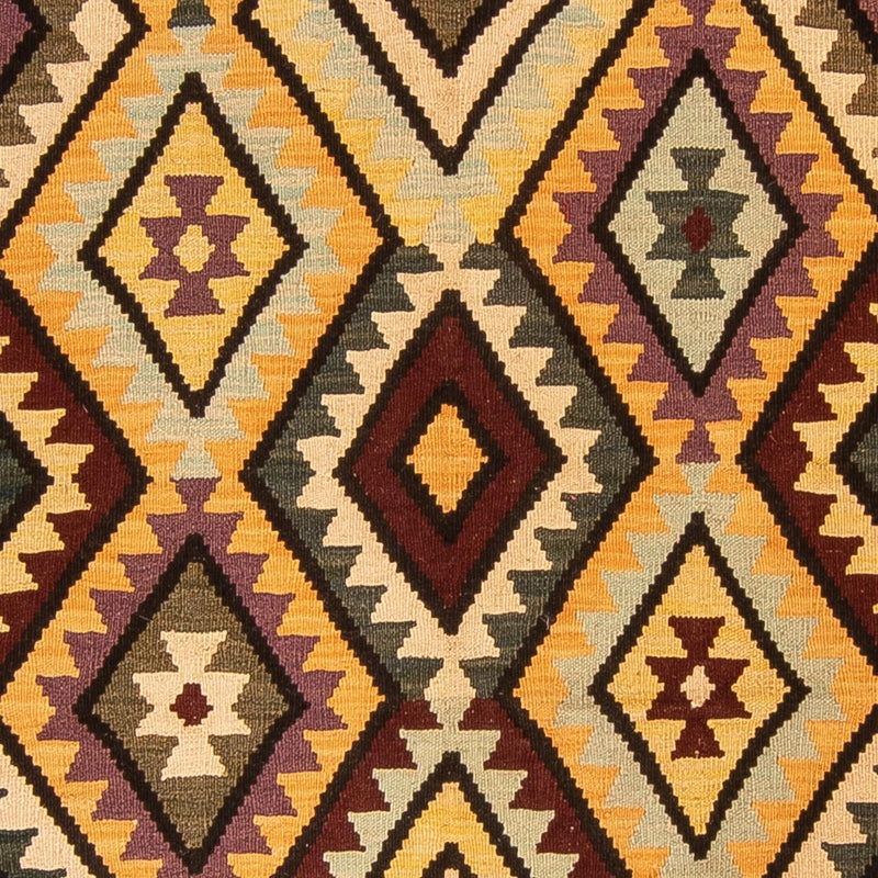 Kelim Rug - Splash - 193 x 154 cm - multicolored