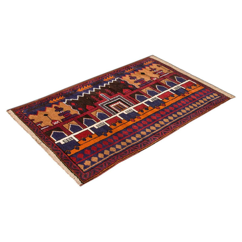 Belutsch Rug - 130 x 83 cm - multicolored