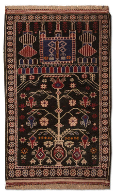 Belutsch Rug - 133 x 77 cm - brown