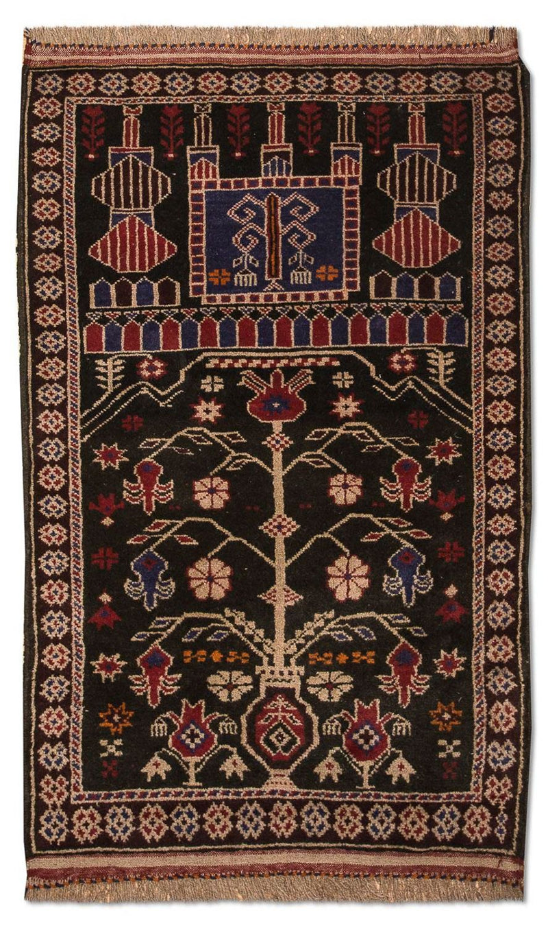 Belutsch Rug - 133 x 77 cm - brown