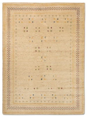 Gabbeh Rug - Loribaft Perser - 400 x 300 cm - beige
