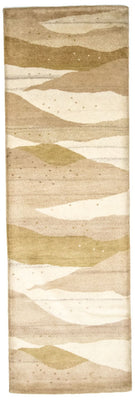 Runner Gabbeh Rug - Indus - 240 x 80 cm - beige