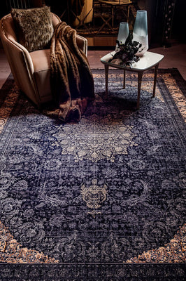 Oriental Woven Rug - Golden Glam - rectangle
