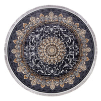 Oriental Woven Rug - Saffron Sensations - round