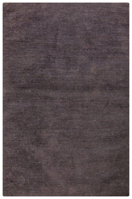 Low-Pile Rug - 180 x 120 cm - black