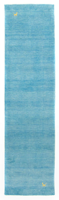 Runner Gabbeh Rug - Indus - 200 x 80 cm - light blue