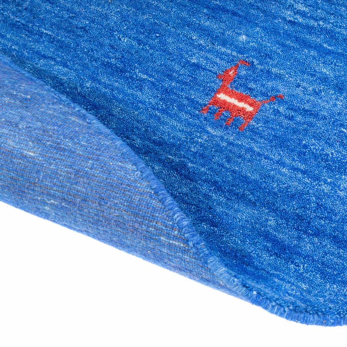 Gabbeh Rug - Softy round  - 250 x 250 cm - blue