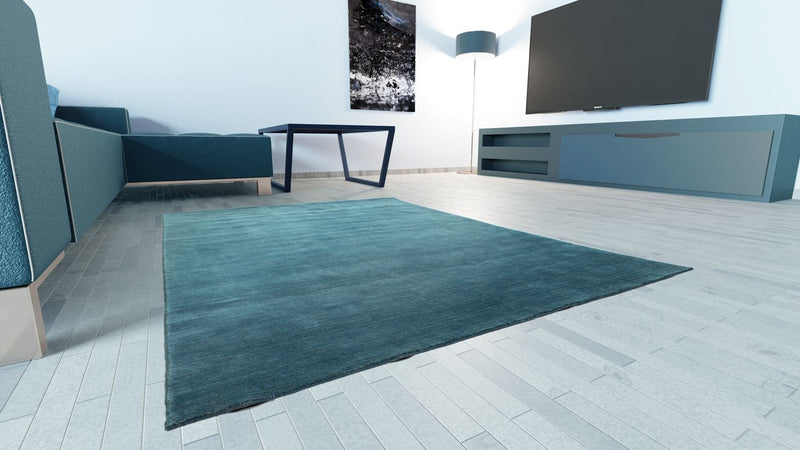 Gabbeh Rug - Indus - 160 x 90 cm - petrol blue