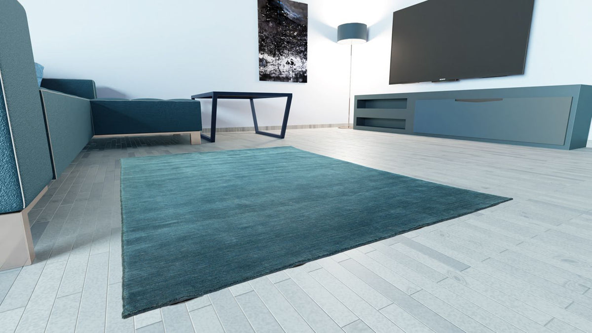 Gabbeh Rug - Indus - 250 x 200 cm - petrol blue