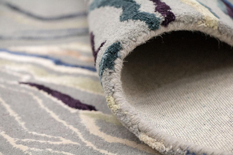 Designer Rug - 243 x 153 cm - silver