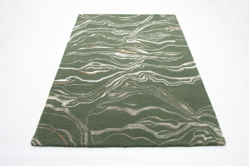 Designer Rug - 242 x 153 cm - green