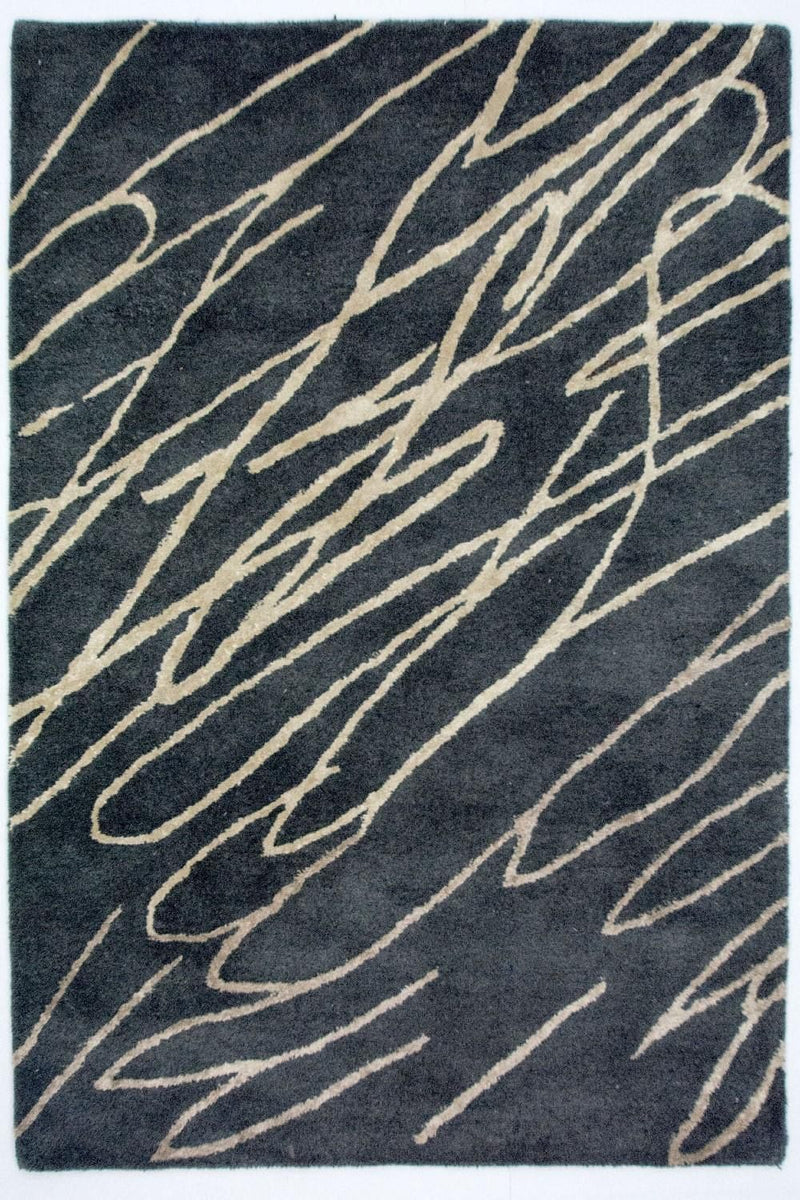 Designer Rug - 180 x 121 cm - blue