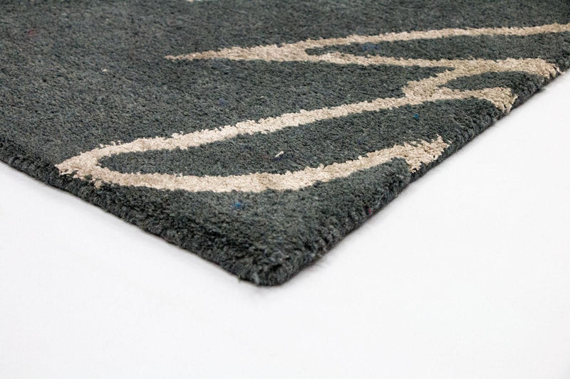 Designer Rug - 180 x 121 cm - blue