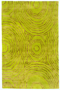 Designer Rug - 241 x 152 cm - light green