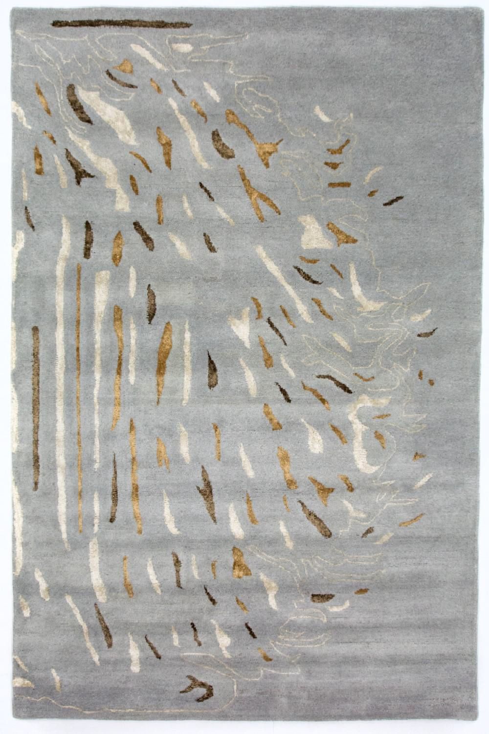 Designer Rug - 242 x 153 cm - grey