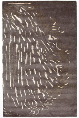 Designer Rug - 242 x 153 cm - brown