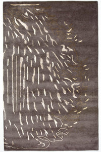 Designer Rug - 242 x 153 cm - brown