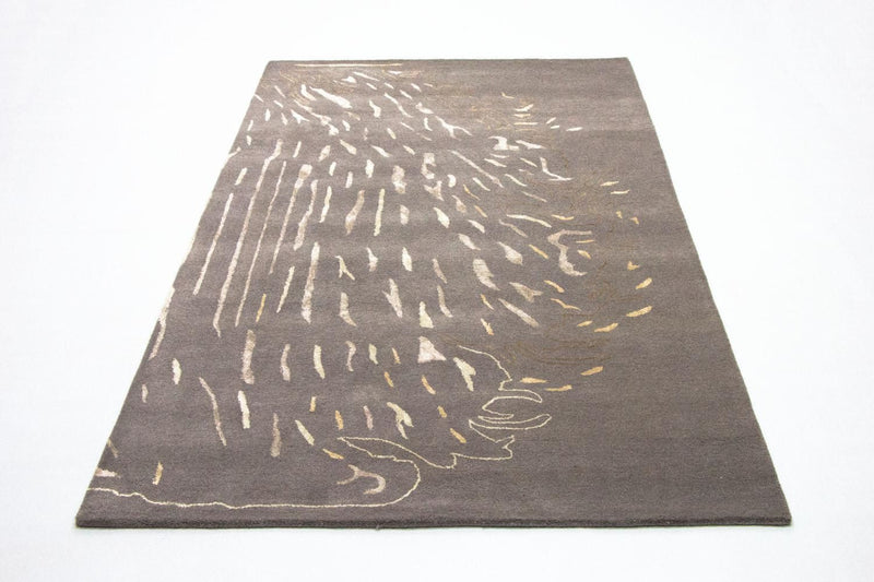 Designer Rug - 242 x 153 cm - brown