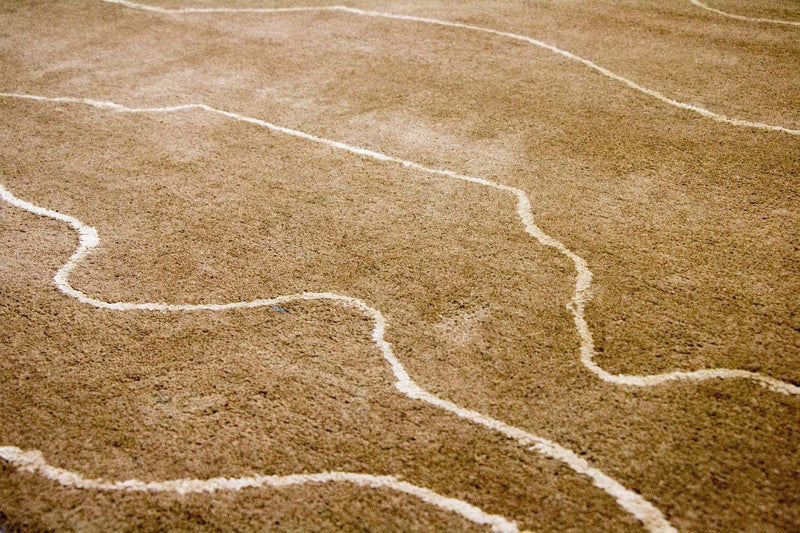 Designer Rug - 240 x 151 cm - brown