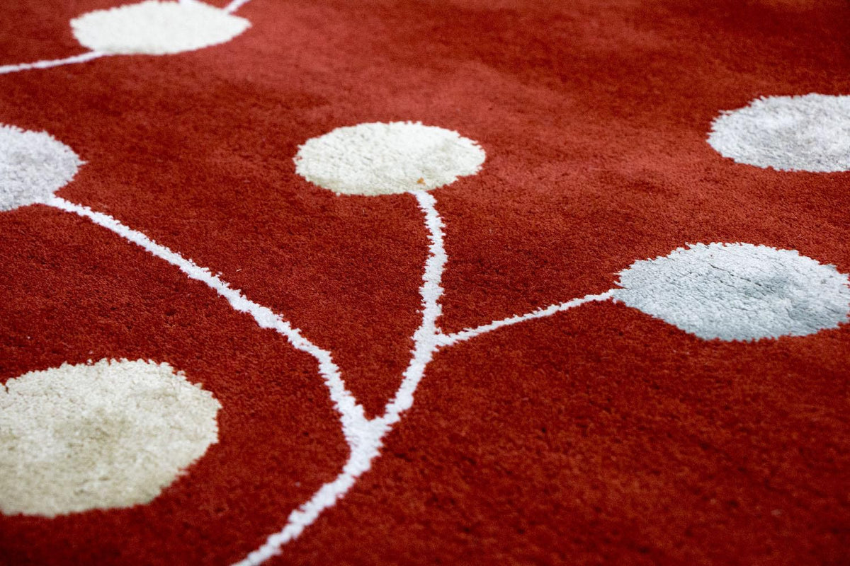 Designer Rug - 240 x 155 cm - red