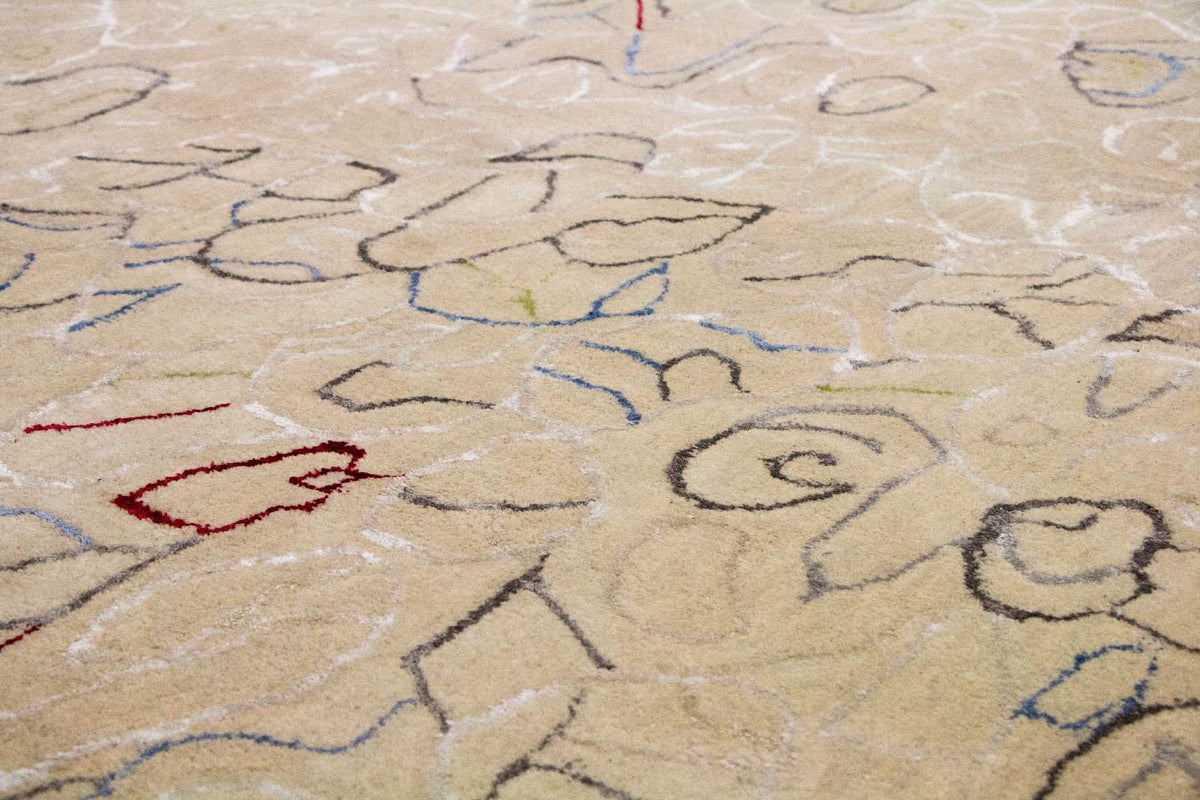 Designer Rug - 242 x 152 cm - beige