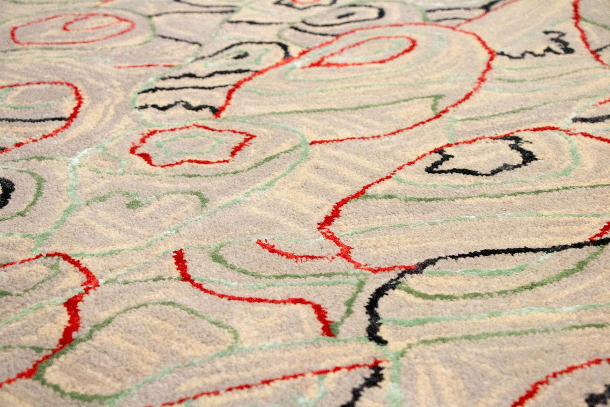 Designer Rug - 242 x 152 cm - beige