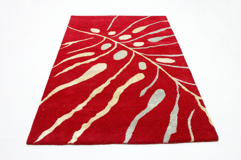 Designer Rug - 245 x 152 cm - red