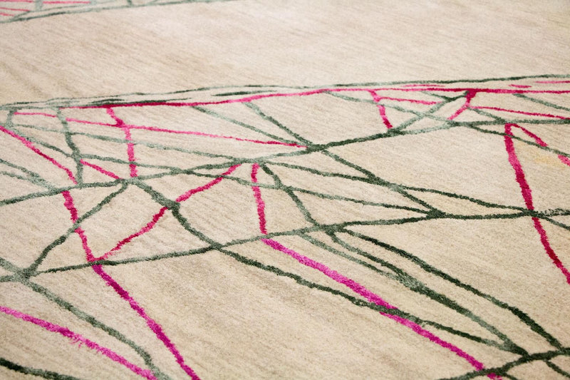 Designer Rug - 242 x 154 cm - beige