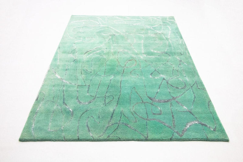 Designer Rug - 244 x 154 cm - green