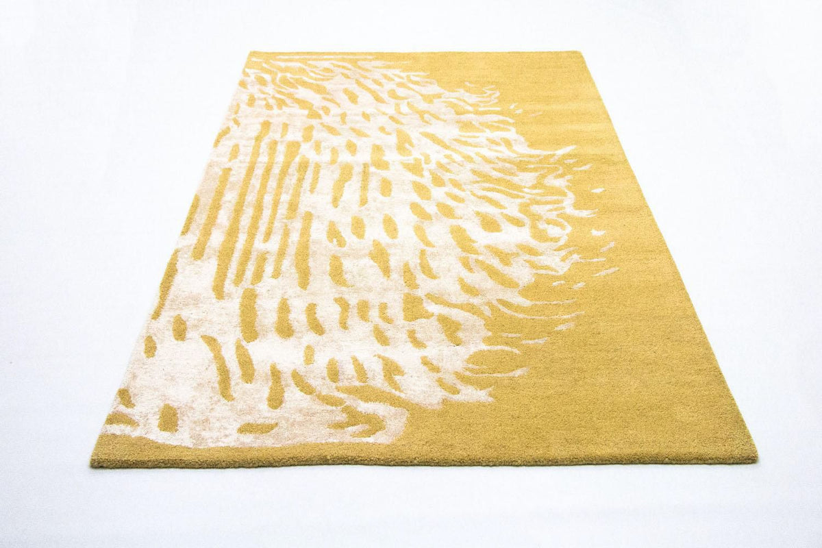 Designer Rug - 242 x 154 cm - mustard yellow