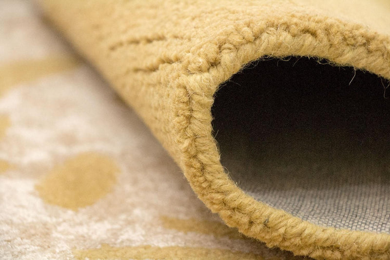 Designer Rug - 242 x 154 cm - mustard yellow