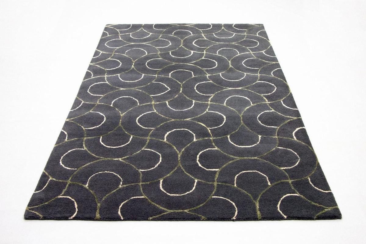 Designer Rug - 242 x 152 cm - blue