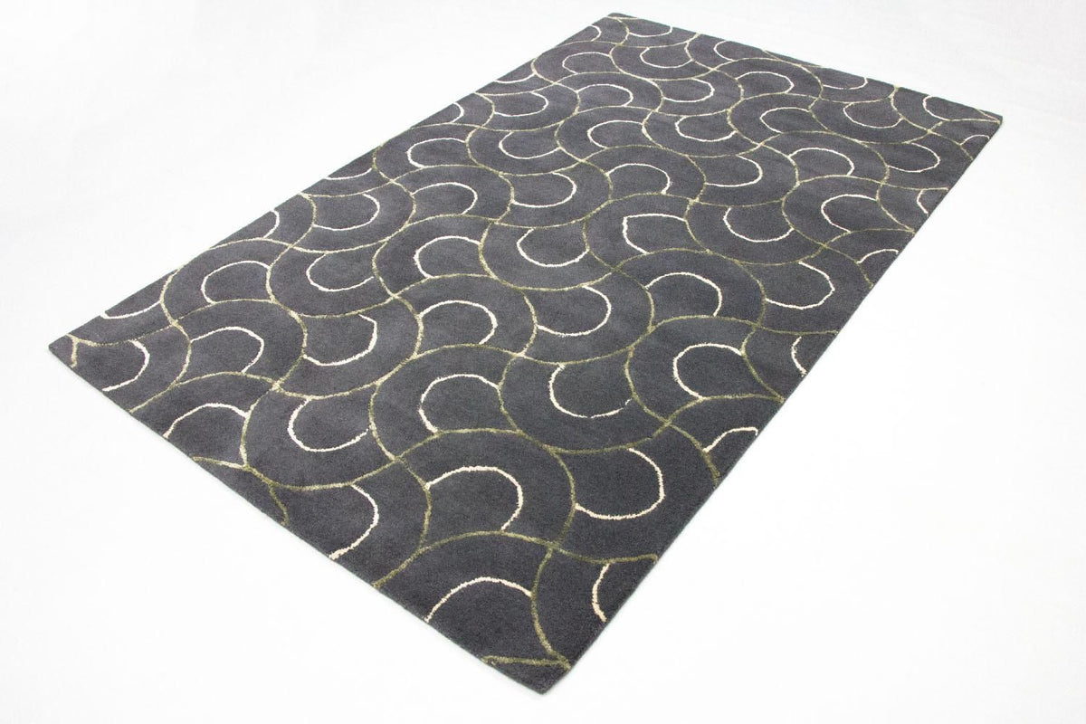 Designer Rug - 242 x 152 cm - blue