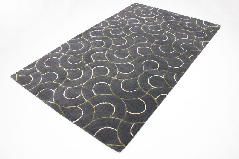 Designer Rug - 242 x 152 cm - blue
