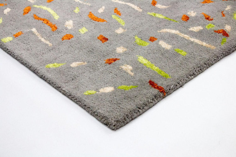 Designer Rug - 243 x 152 cm - silver