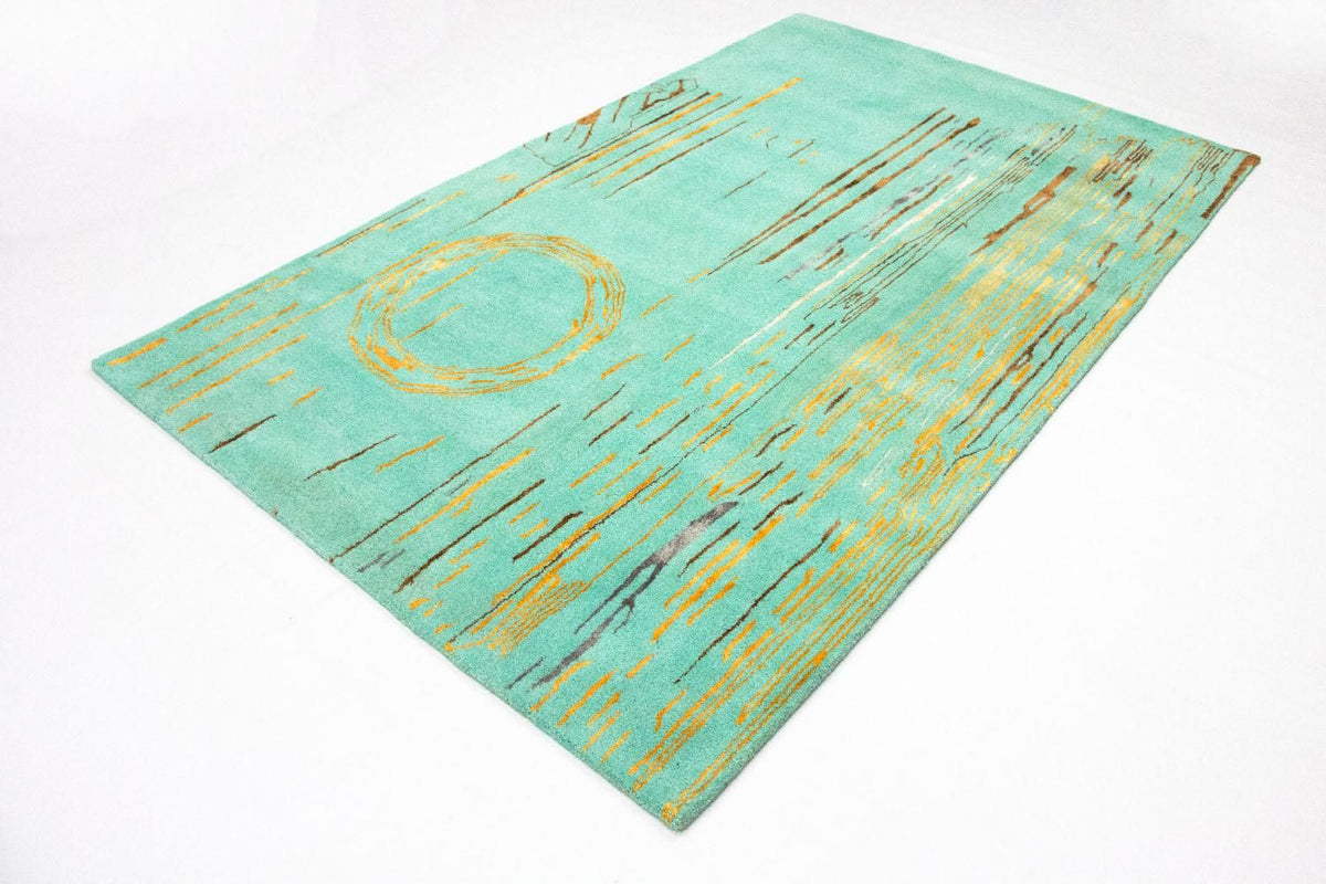 Designer Rug - 244 x 154 cm - turquoise