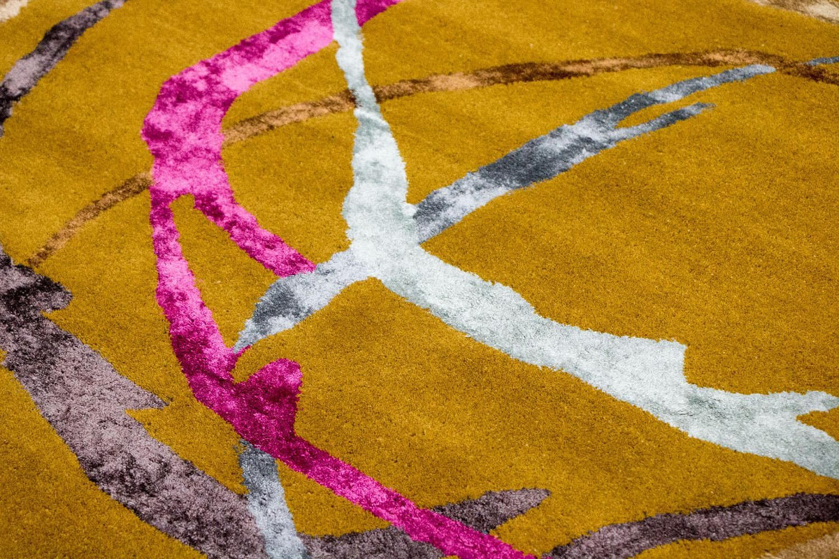 Designer Rug - 245 x 155 cm - orange