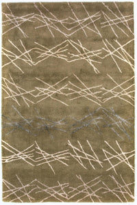 Designer Rug - 182 x 122 cm - green