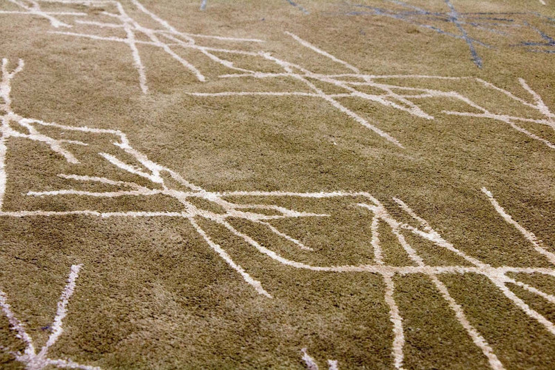 Designer Rug - 182 x 122 cm - green