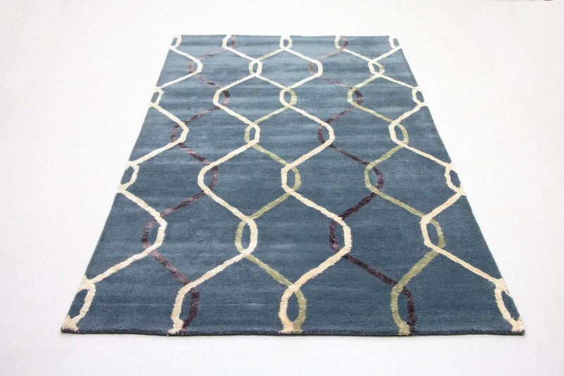 Designer Rug - 240 x 153 cm - blue