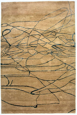 Designer Rug - 243 x 152 cm - beige
