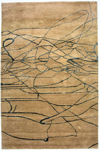 Designer Rug - 243 x 152 cm - beige