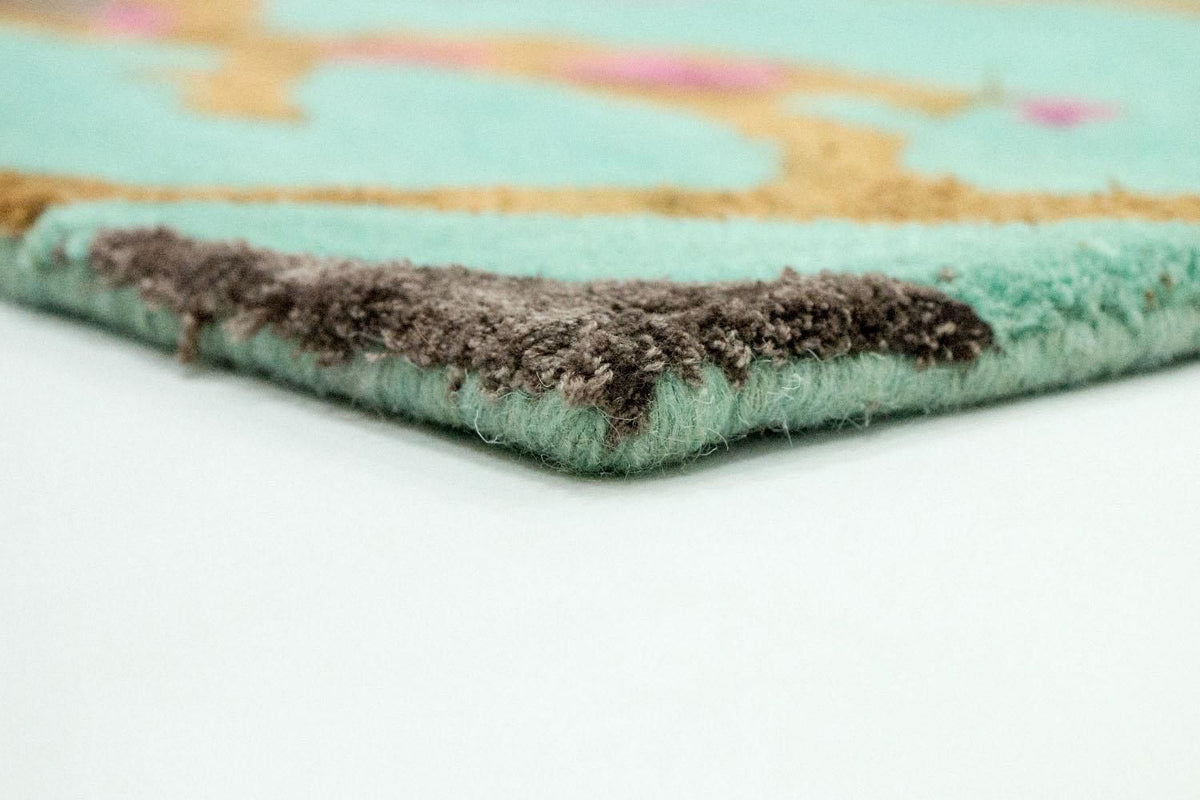 Designer Rug - 248 x 154 cm - turquoise