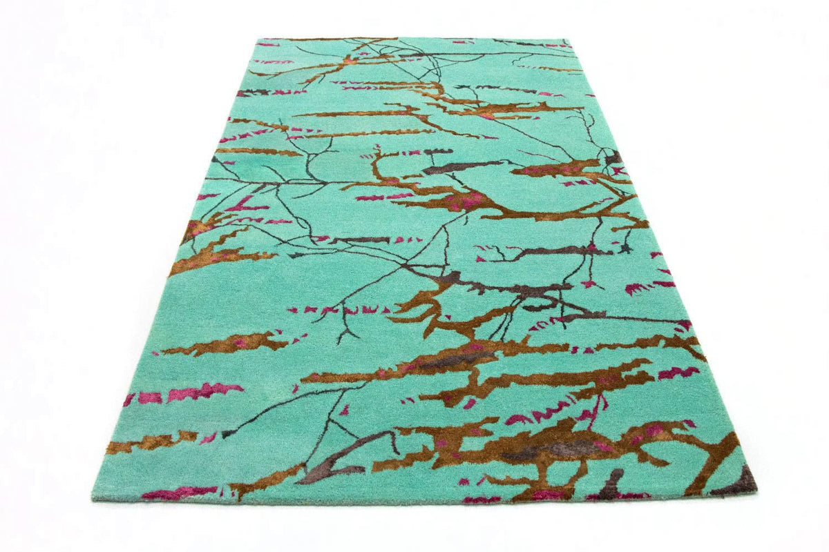 Designer Rug - 248 x 154 cm - turquoise