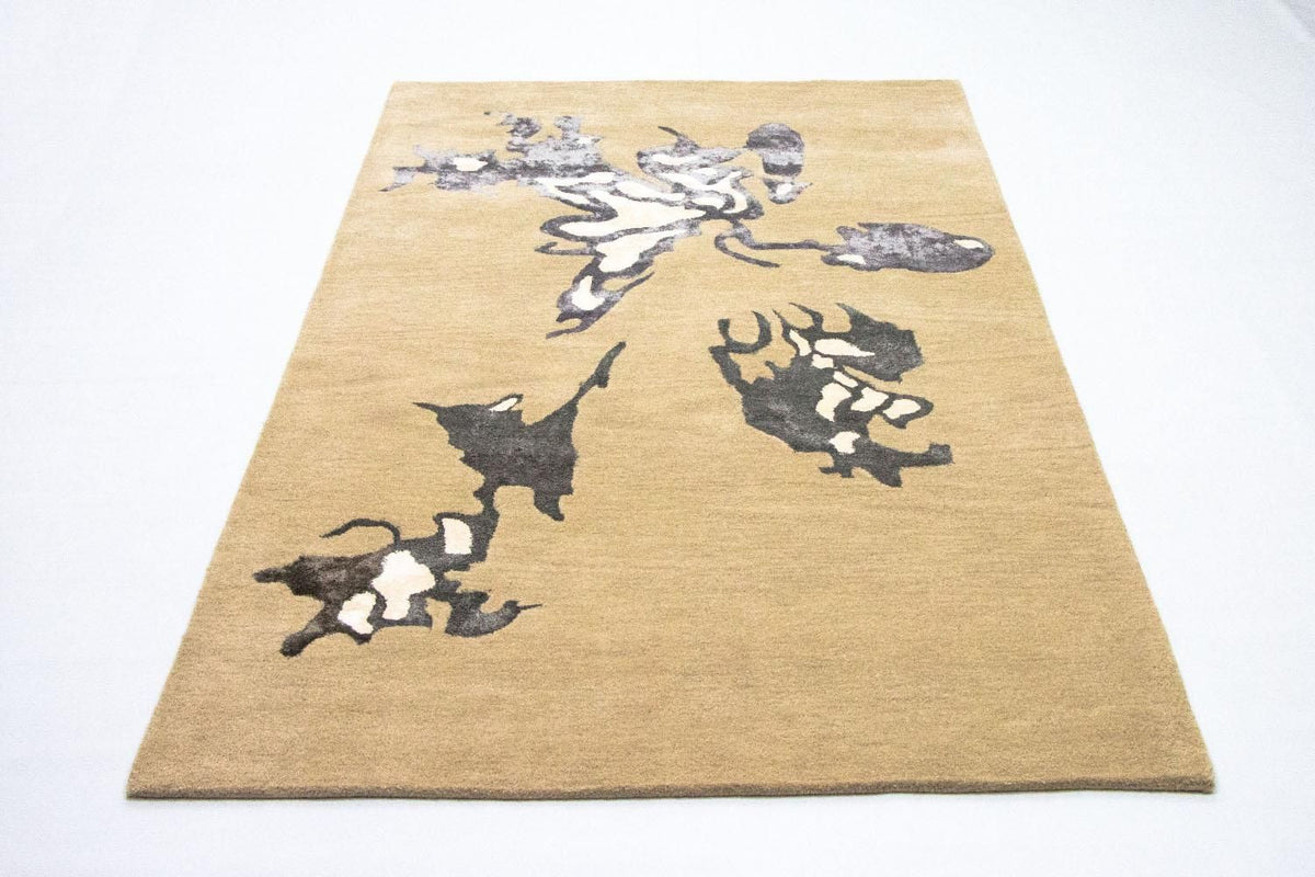 Designer Rug - 241 x 154 cm - beige